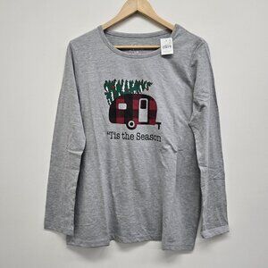 NWT Natural Reflections Plaid Camper Shirt Long Sleeve Christmas Holiday Large